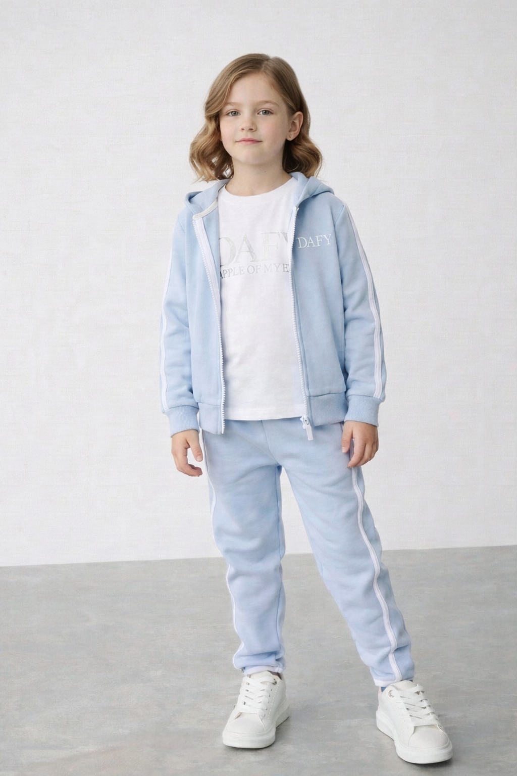 Made with Love | WOW Bundle (3 Pieces) Sweatshirt (Baby Blue) + Pants + T-Shirt 🎁.