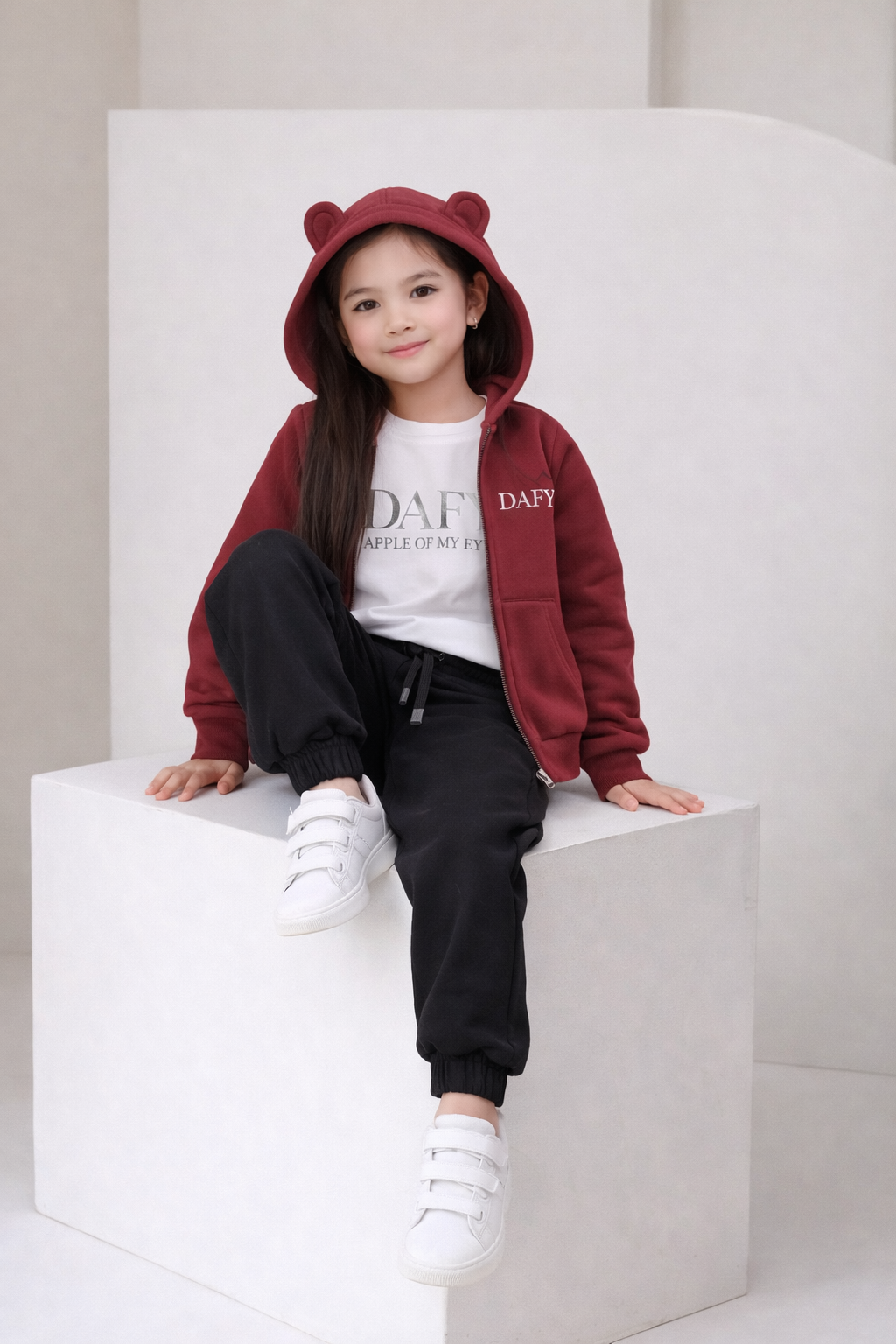 Habib El Rouh | WOW Bundle (3 Pieces) Hoodie (Burgundy) + Pants (Black) + T-Shirt 🎁.